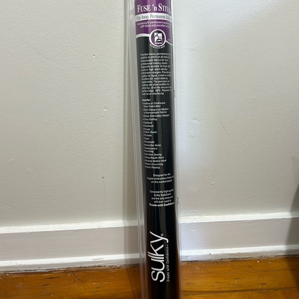 Sulky Fuse 'n Stitch™ Stabilizer - White - 20'' x 5 yd. Roll